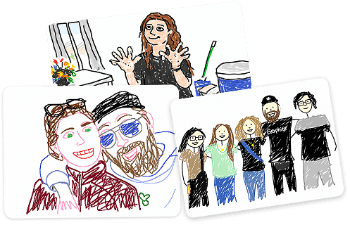 MS Paint postcard example