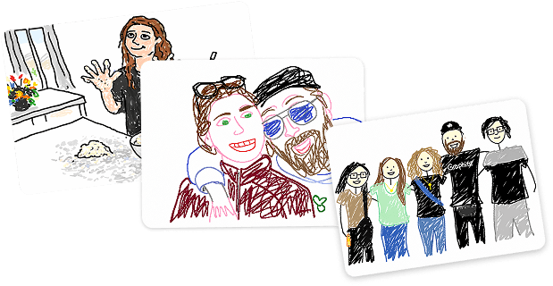MS Paint postcard example
